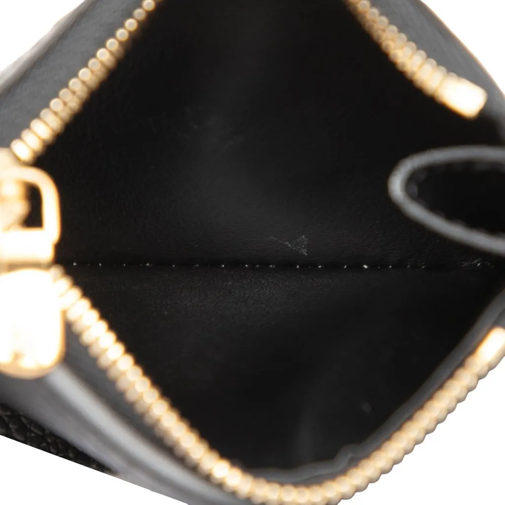 Louis Vuitton Monogram Empreinte Victorine Wallet Black Leather Very good - Model View