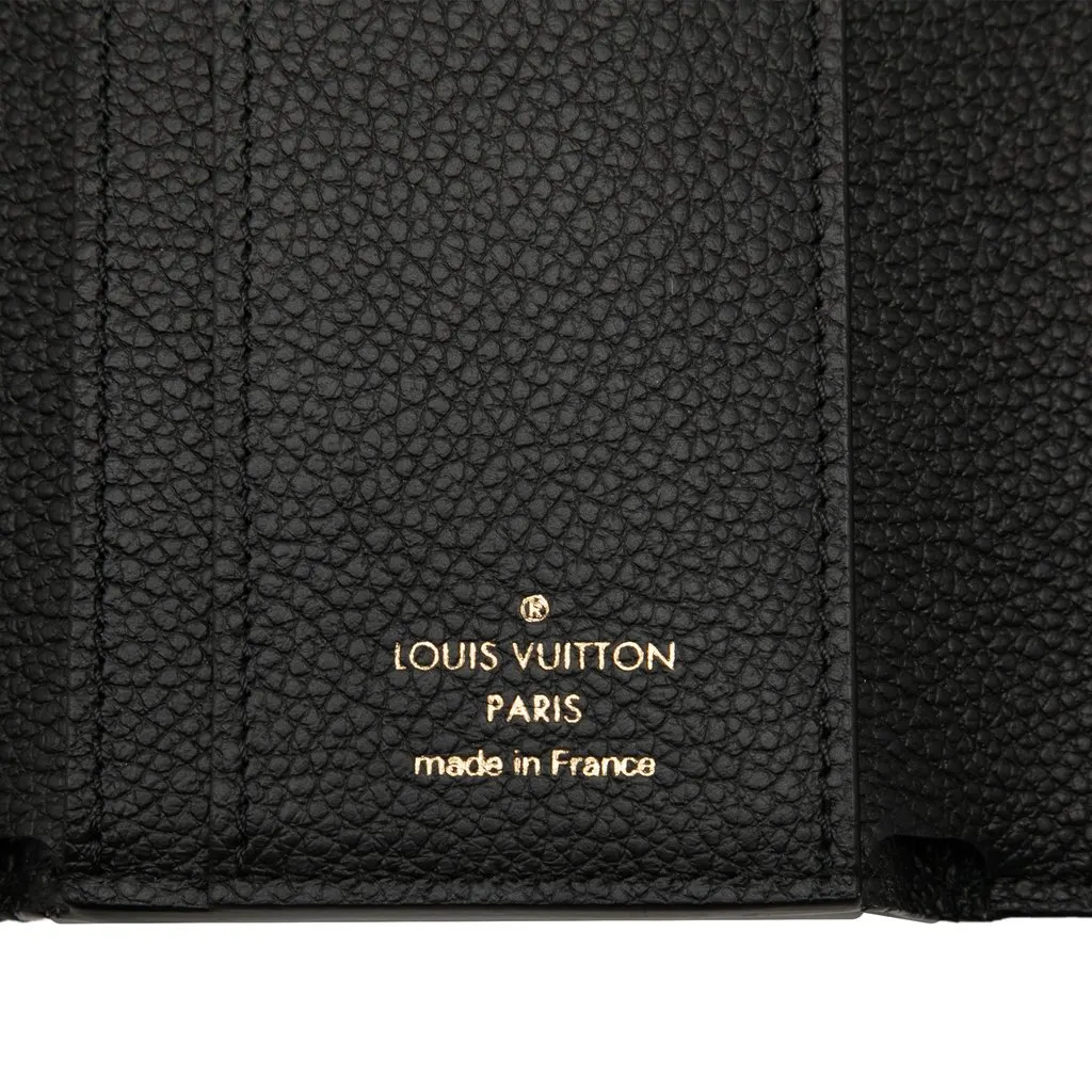Louis Vuitton Monogram Empreinte Victorine Wallet Black Leather Very good - Box View