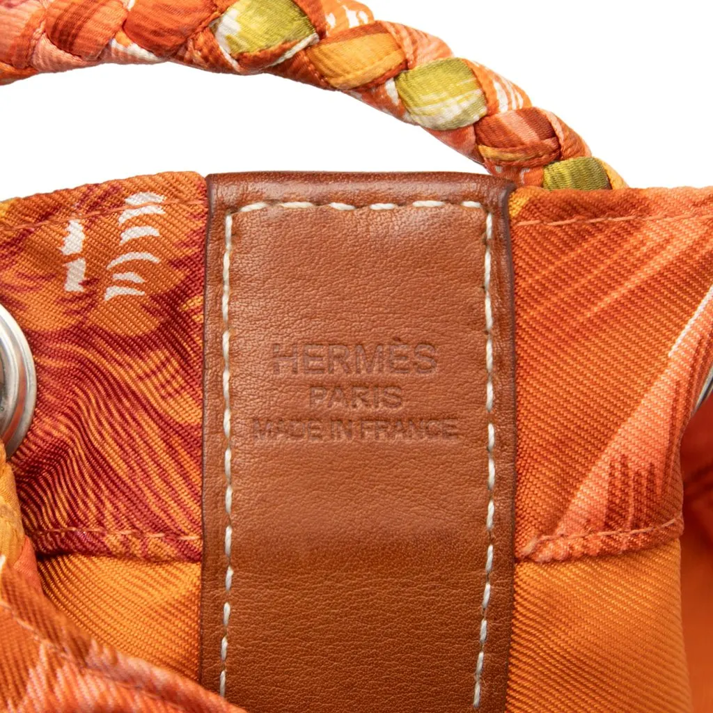 Hermès Silk Flamingo Party Sac Soie Cool 22 Orange Good - Box View