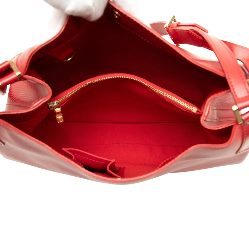 Louis Vuitton Epi Mandara MM Red Leather Good - Model View