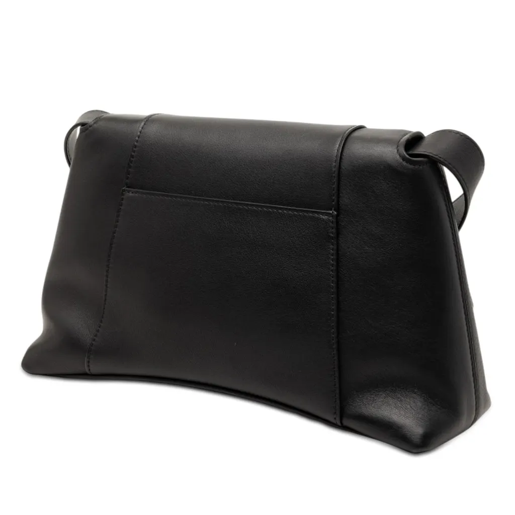 Balenciaga Small Calfskin Downtown Crossbody Black Leather Very good - Back View