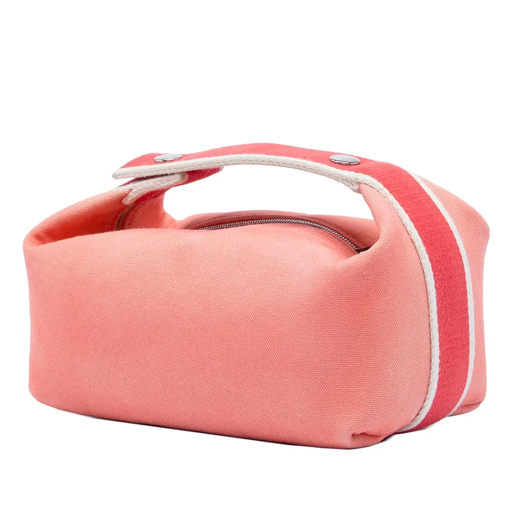 Hermès Small Toile Bride A Brac Case Pink Very good - Back View