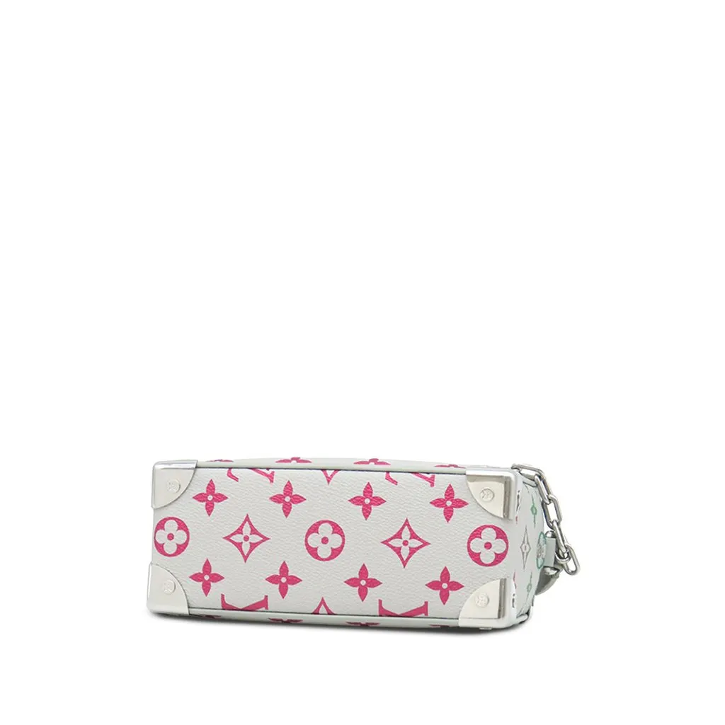 Louis Vuitton Monogram Multicolore Iridescent Mini Soft Trunk Grey Canvas Good - Inside View