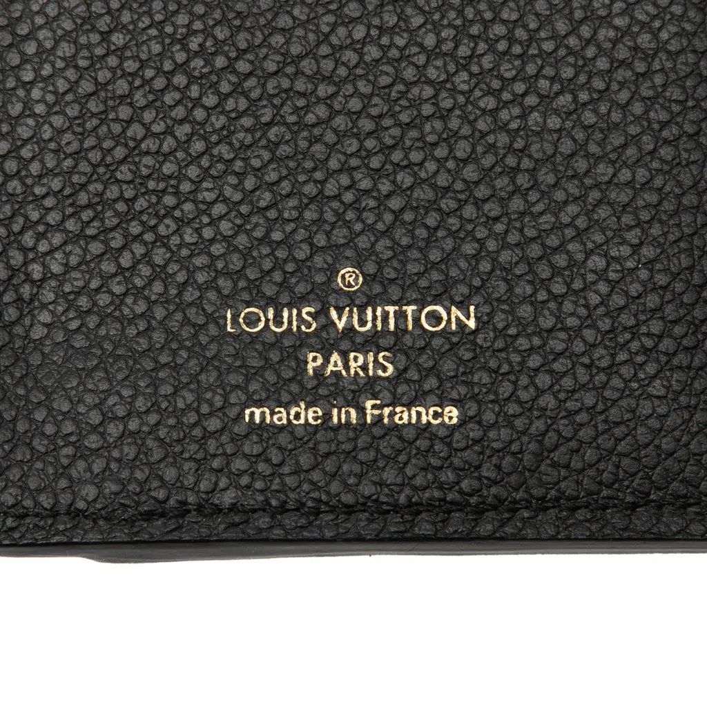 Louis Vuitton Monogram Empreinte Victorine Wallet Black Leather Very good - Model View