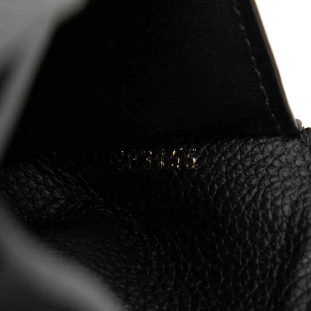 Louis Vuitton Monogram Empreinte Victorine Wallet Black Leather Very good - Box View