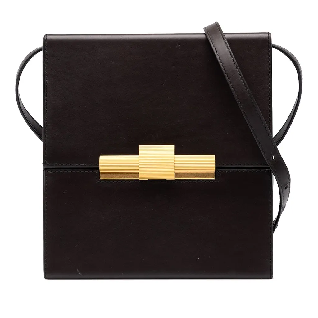 Bottega Veneta Calfskin Daisey Crossbody Brown Leather Very good - Front View