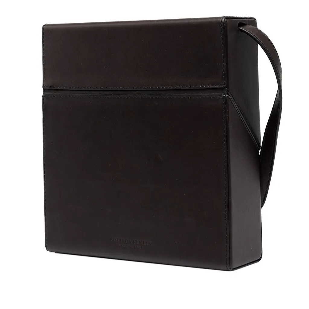 Bottega Veneta Calfskin Daisey Crossbody Brown Leather Very good - Back View