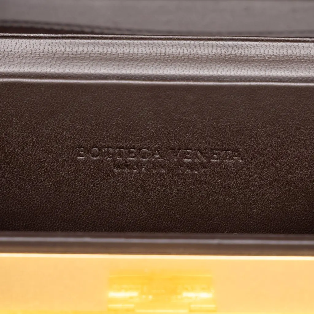 Bottega Veneta Calfskin Daisey Crossbody Brown Leather Very good - Box View