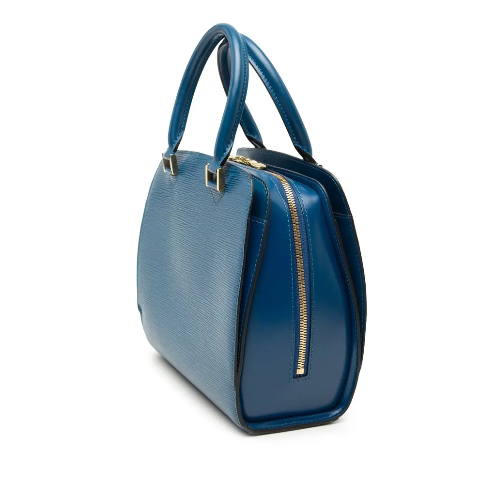 Louis Vuitton Epi Pont Neuf PM Blue Leather Very good - Back View