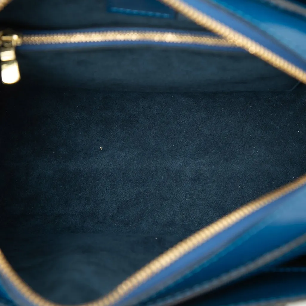 Louis Vuitton Epi Pont Neuf PM Blue Leather Very good - Model View