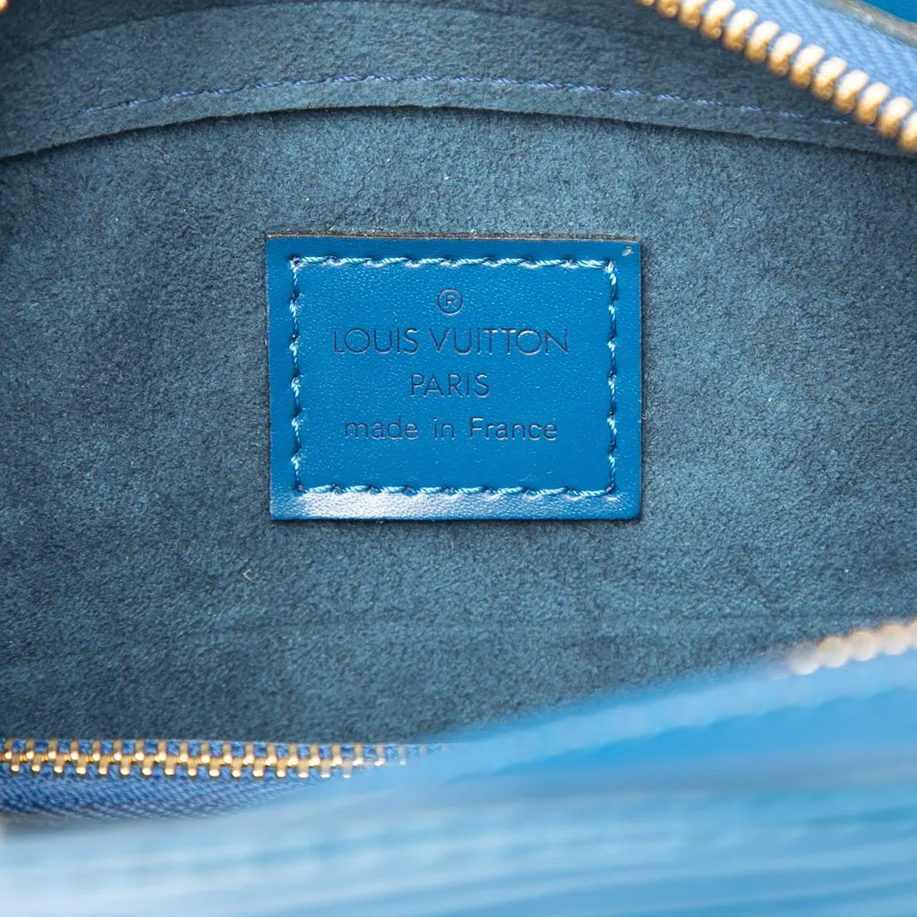 Louis Vuitton Epi Pont Neuf PM Blue Leather Very good - Box View