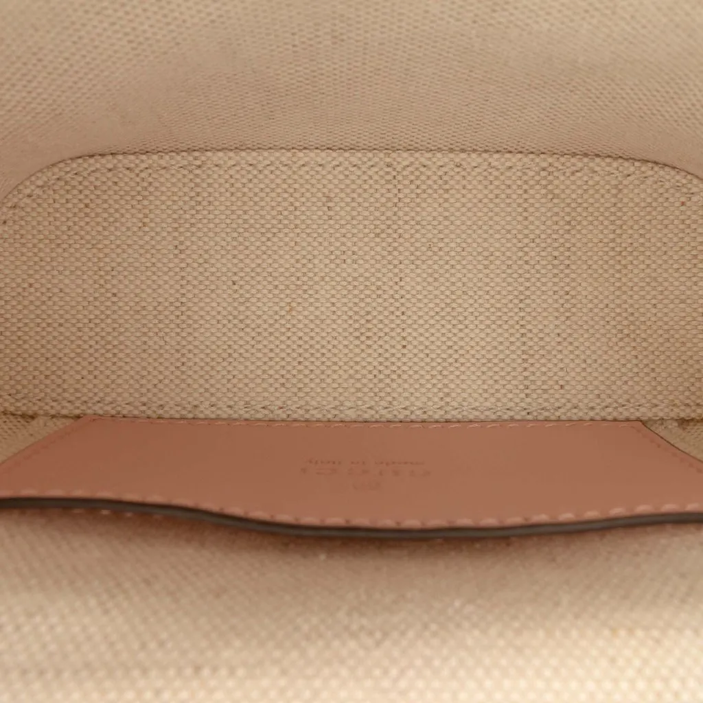 Gucci Mini GG Marmont Matelasse Calfskin Top Handle Vanity Chain Bag Pink Leather Very good - Box View
