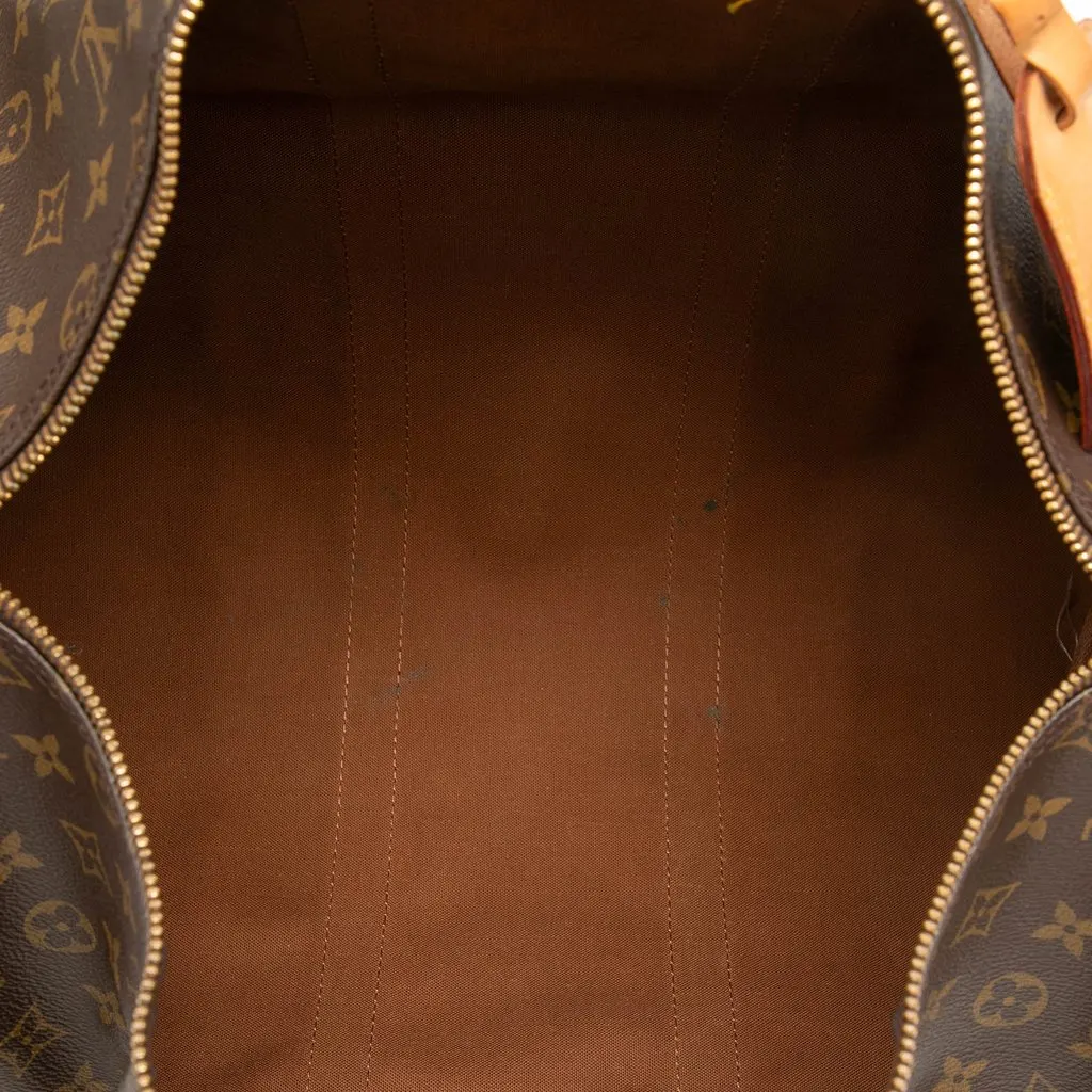 Louis Vuitton Monogram Keepall Bandouliere 45 Brown Very good - Model View