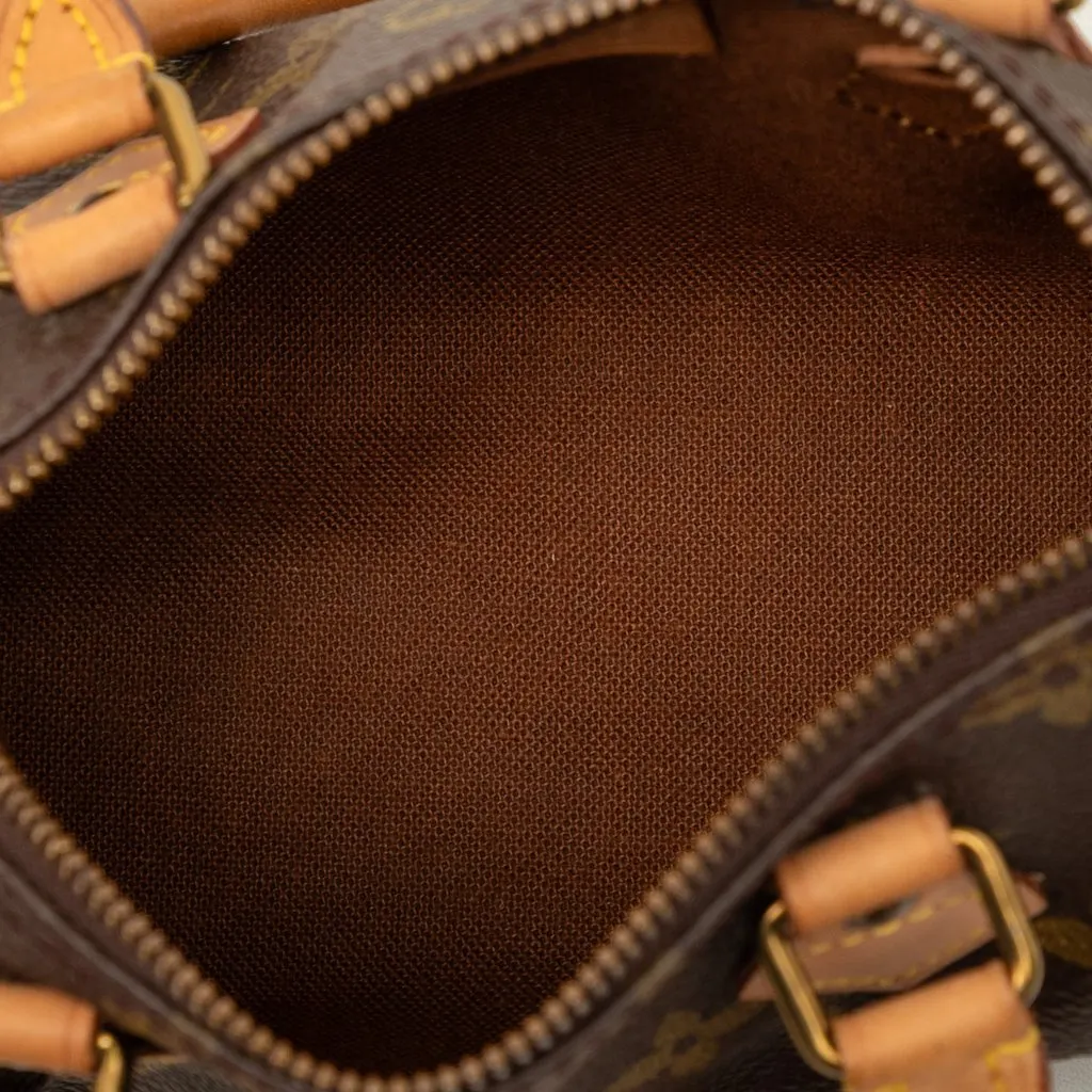 Louis Vuitton Monogram Mini Speedy HL Brown Canvas Good - Model View