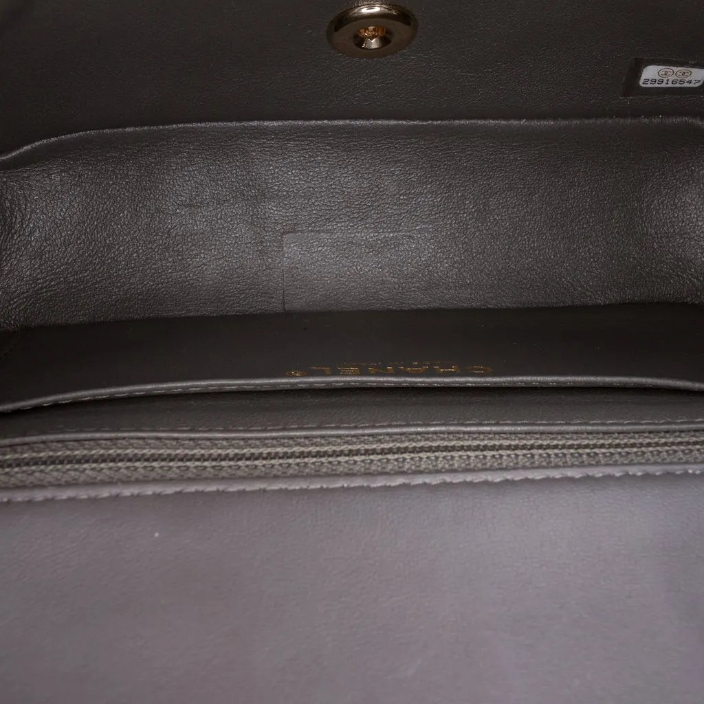 Chanel Mini Rectangular Classic Lambskin Single Flap MultiColor Leather Very good - Model View