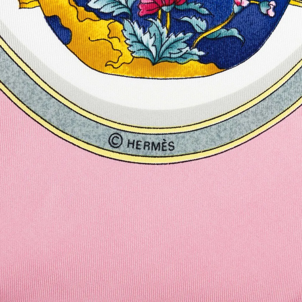 Hermès Qu Importe Le Flacon Silk Scarf 90 White Silk Good - Inside View