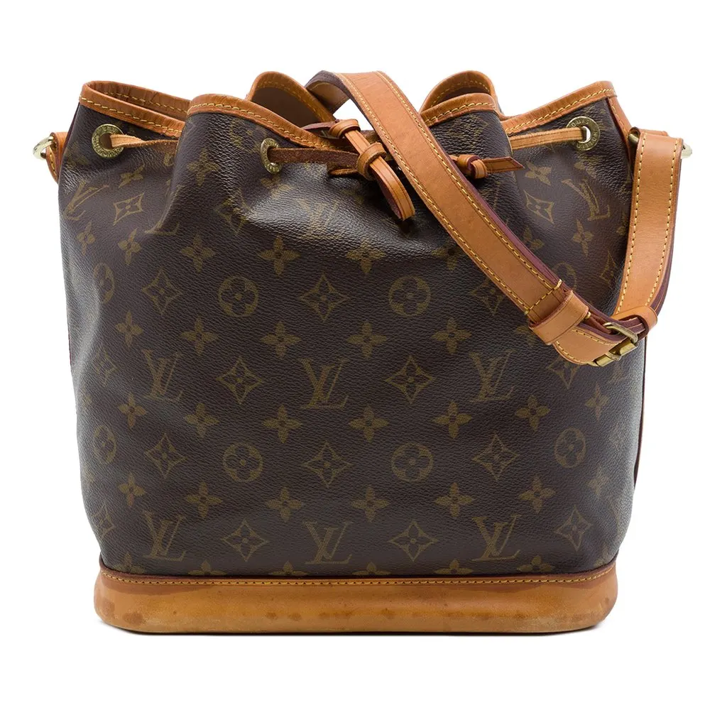 Louis Vuitton Monogram Petit Noe Brown Canvas Good - Front View