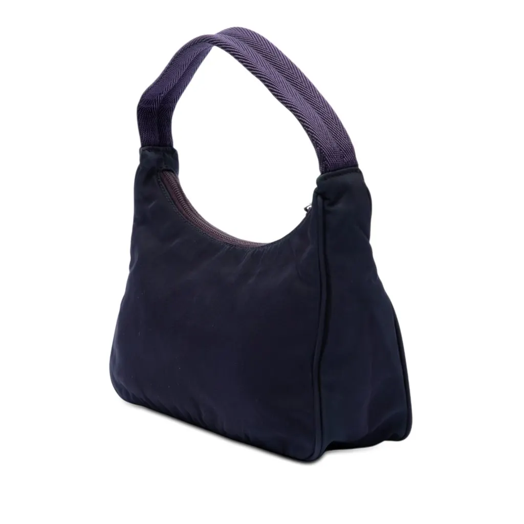 Prada Mini Tessuto Sport Shoulder Bag Purple Very good - Back View