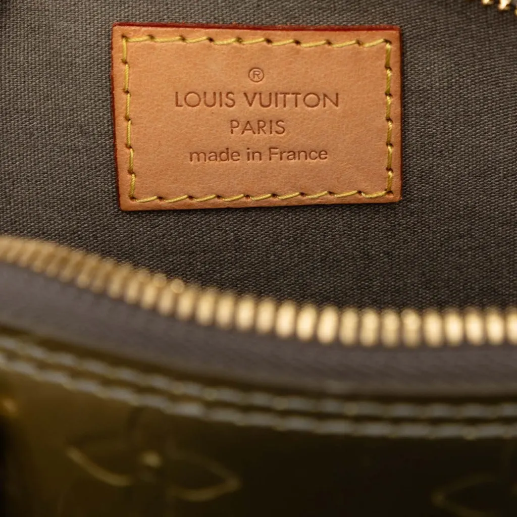 Louis Vuitton Monogram Vernis Alma BB Green Leather Very good - Box View