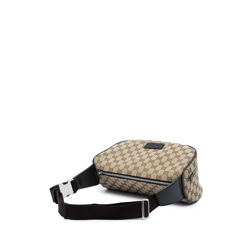 Gucci GG Canvas Waist Pouch Beige Very good - Back View