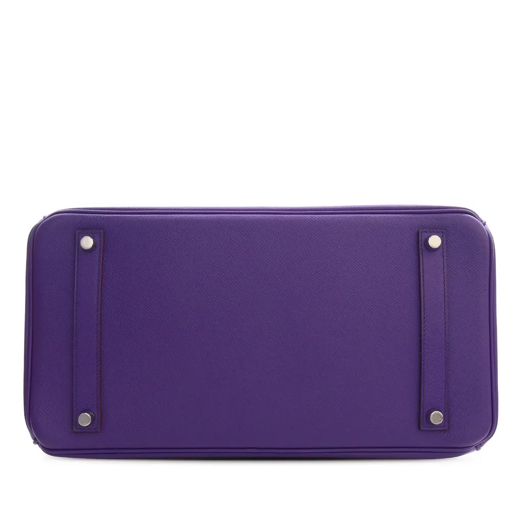 Hermès Epsom Birkin Retourne 35 Purple Leather Very good - Inside View