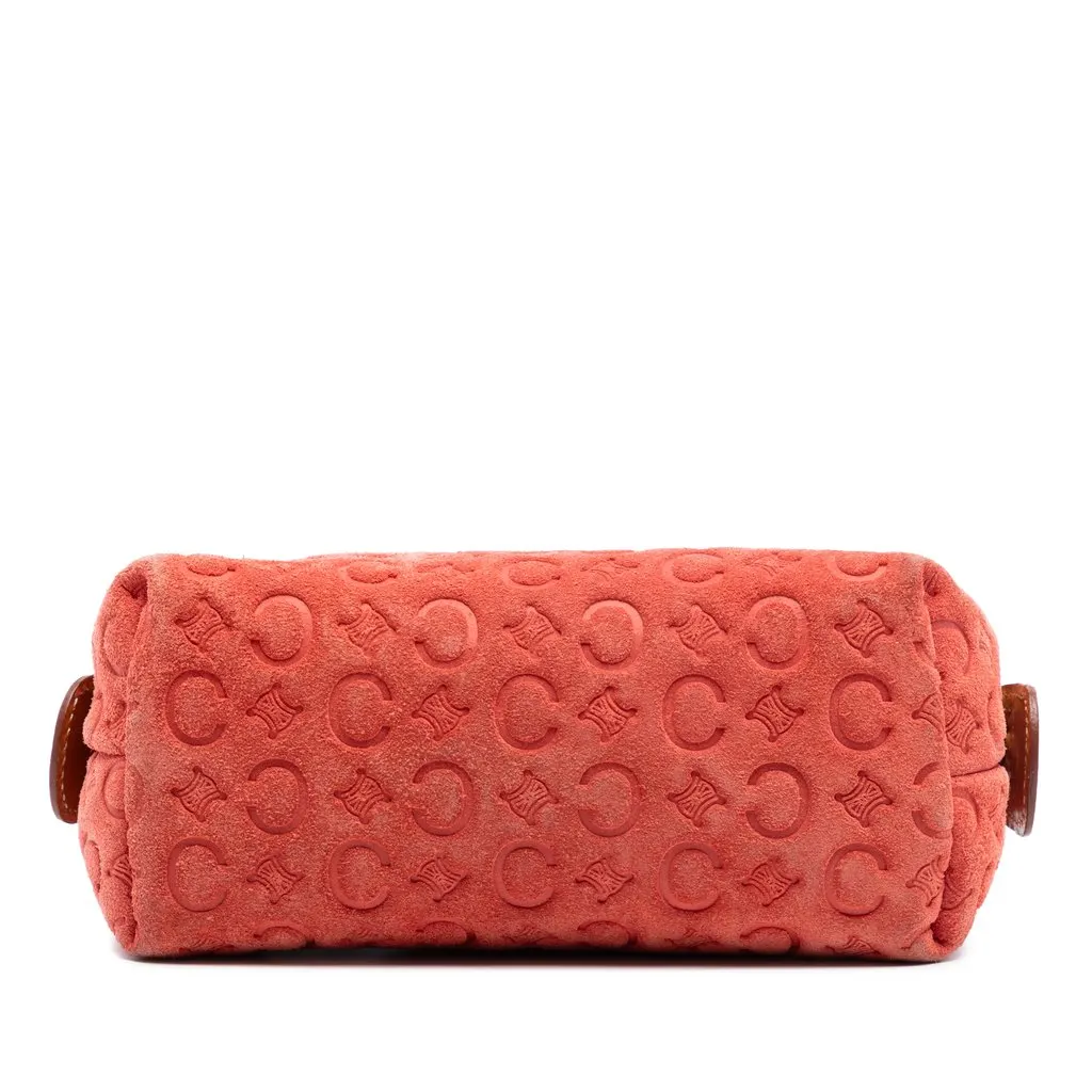 Celine C Macadam Suede Pouch Orange Leather Very good - Inside View