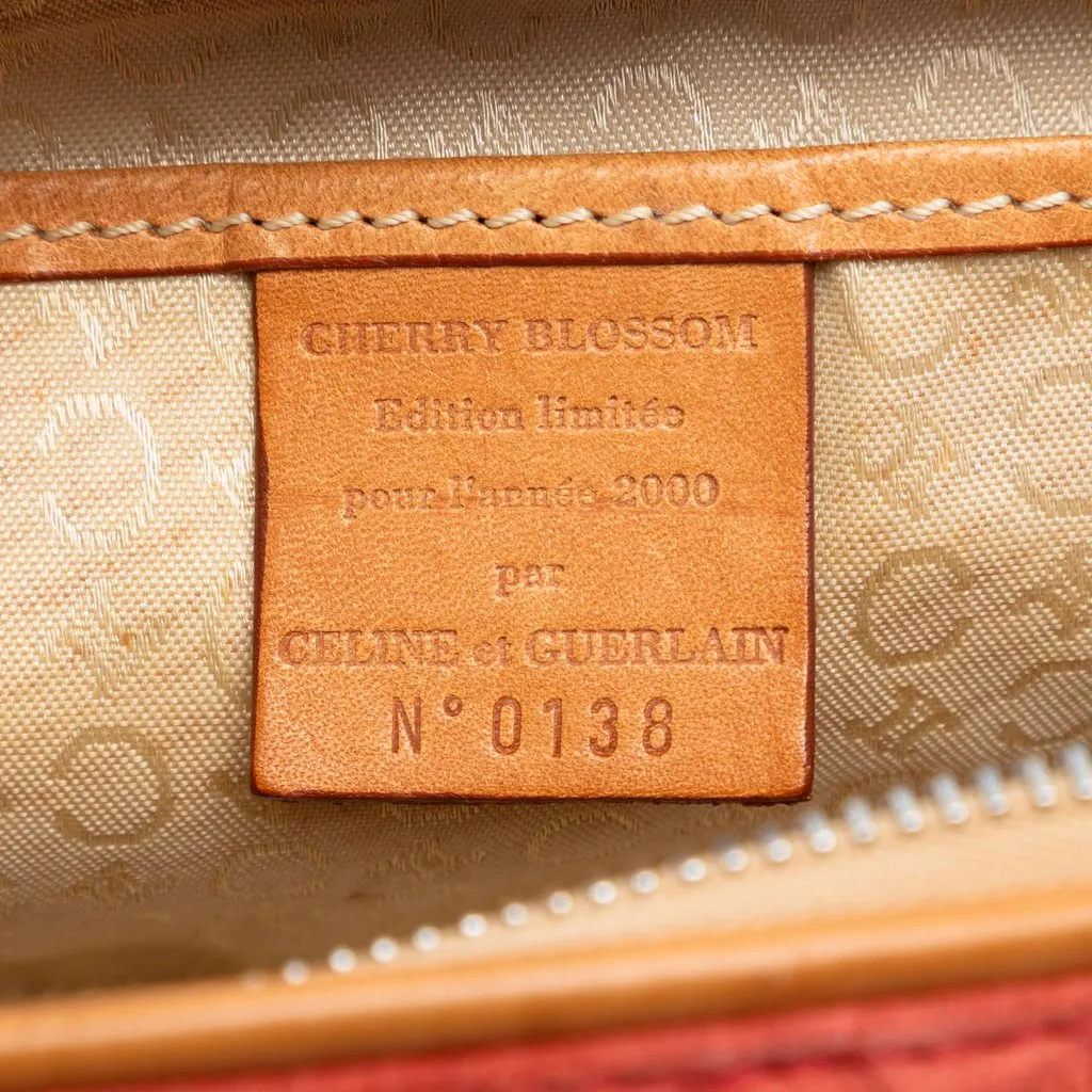Celine C Macadam Suede Pouch Orange Leather Very good - Box View