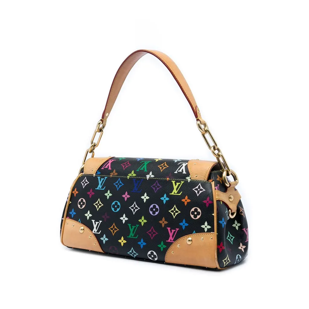 Louis Vuitton Monogram Multicolore Beverly MM Black Very good - Back View