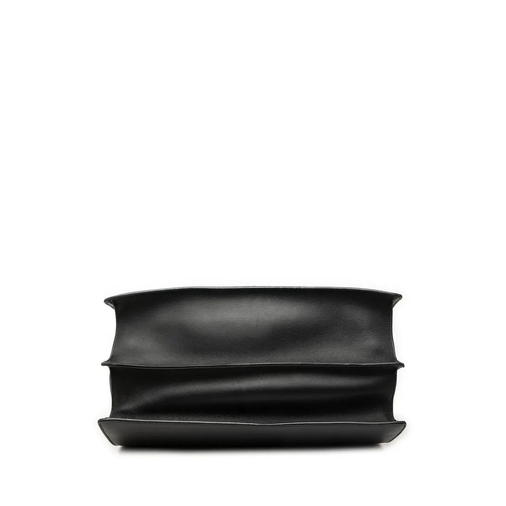Gucci Large Calfskin Bamboo Dionysus Web Satchel Black Leather Very good - Inside View