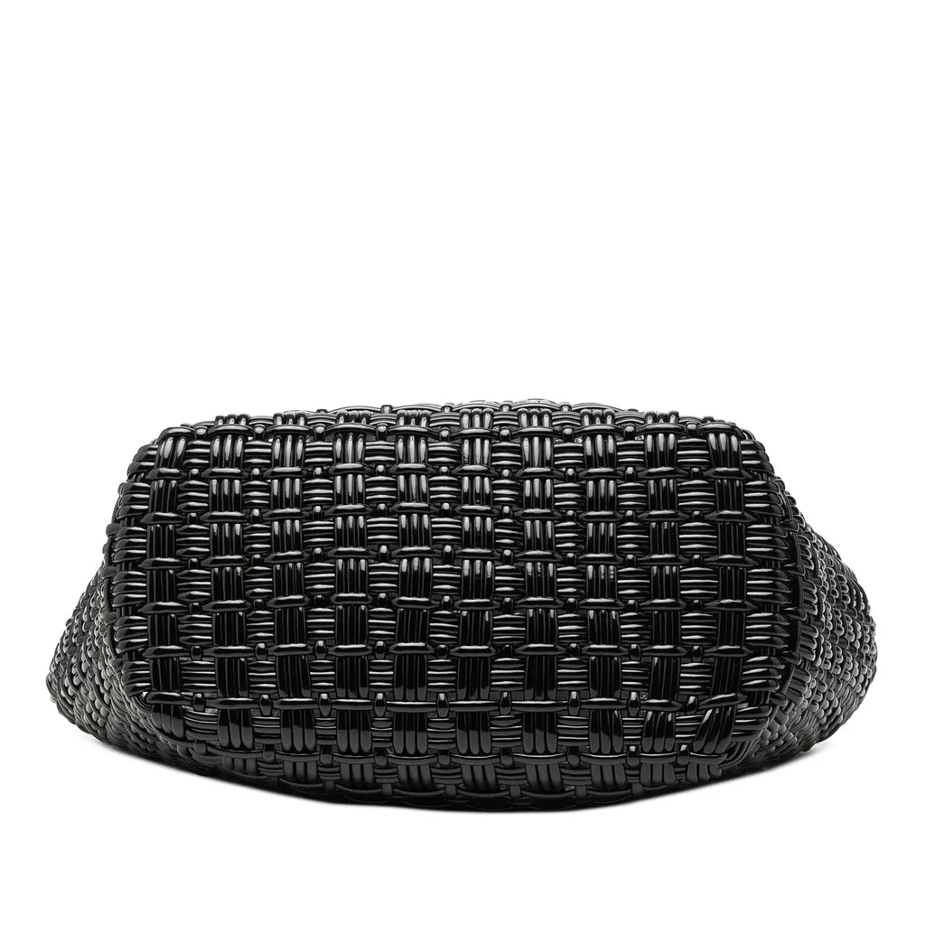 Balenciaga Small Faux Leather Bistro Basket Bag Black Very good - Inside View