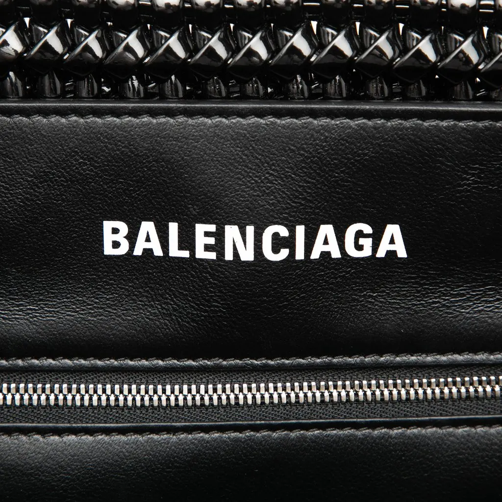 Balenciaga Small Faux Leather Bistro Basket Bag Black Very good - Box View