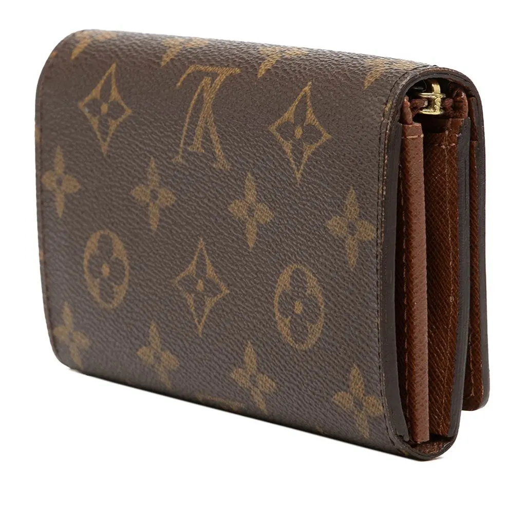 Louis Vuitton Monogram Porte Monnaie Tresor Wallet Brown Very good - Back View