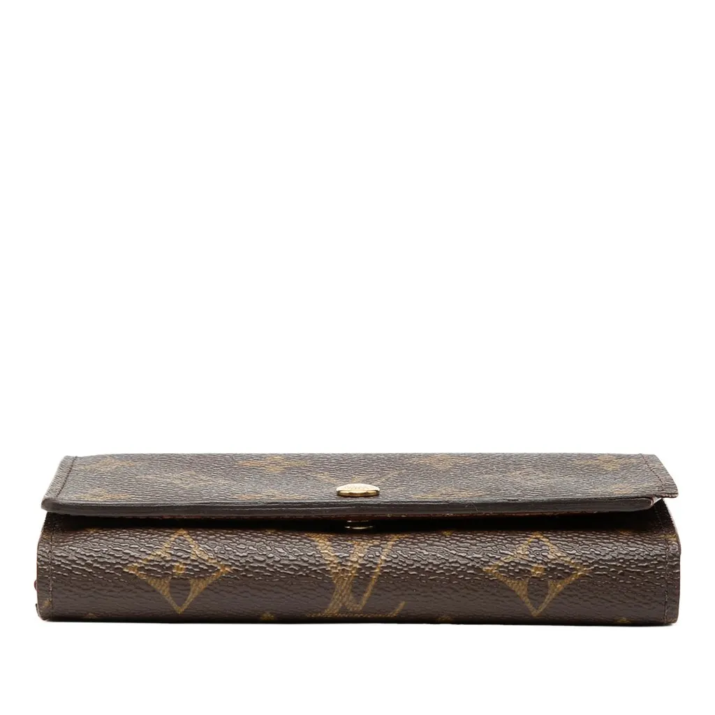 Louis Vuitton Monogram Porte Monnaie Tresor Wallet Brown Very good - Inside View