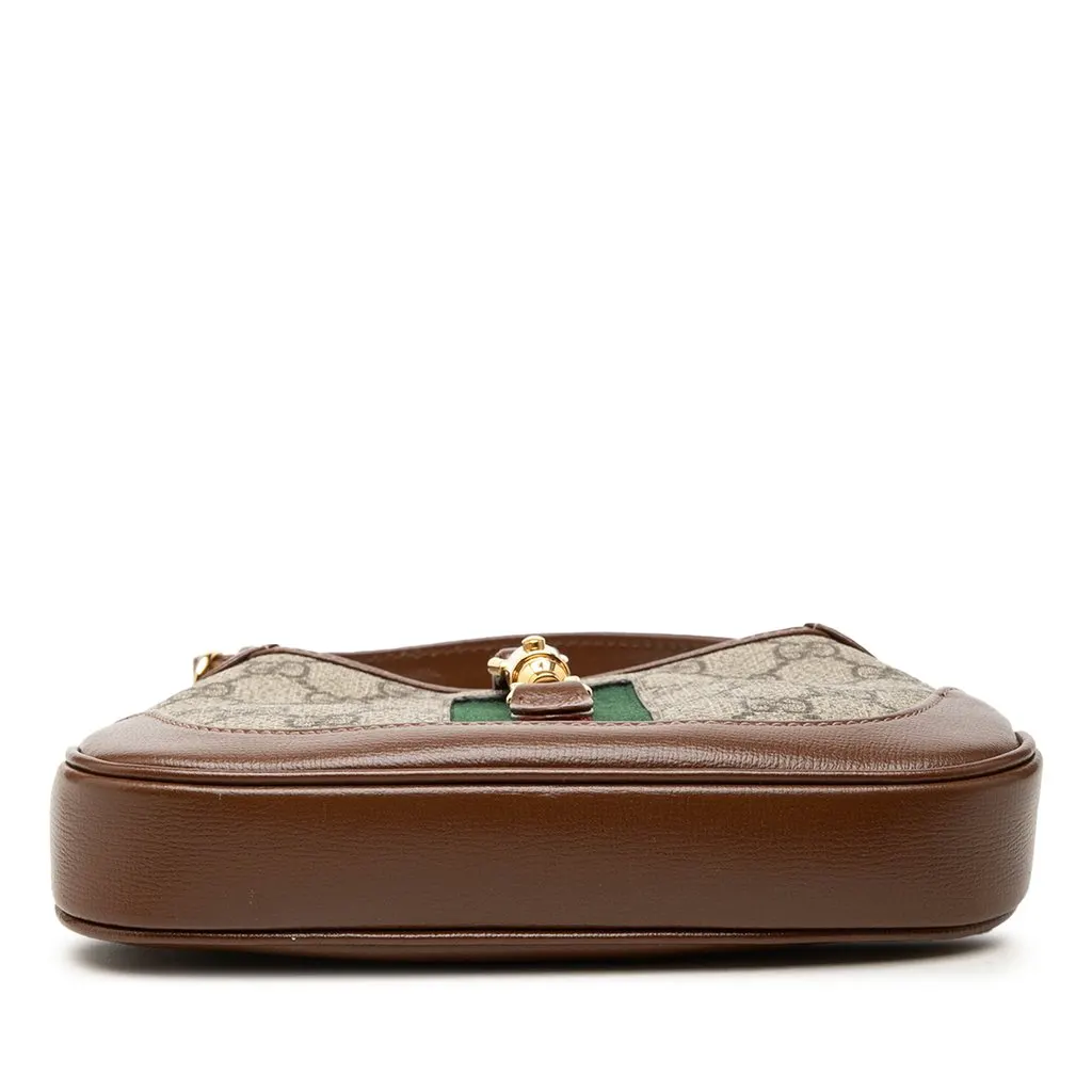 Gucci Mini GG Supreme Web Jackie 1961 Crossbody Beige Very good - Inside View