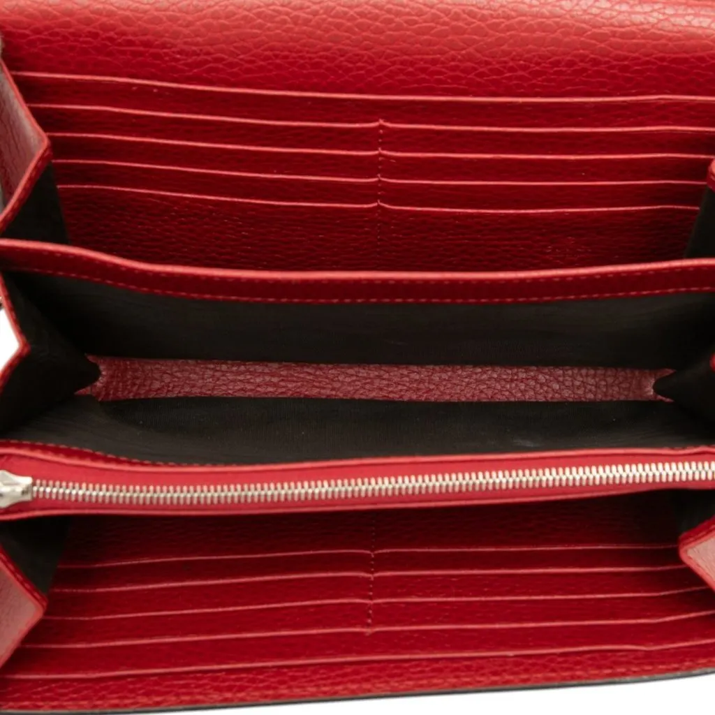 Gucci Calfskin Dionysus Wallet on Chain Red Leather Good - Model View