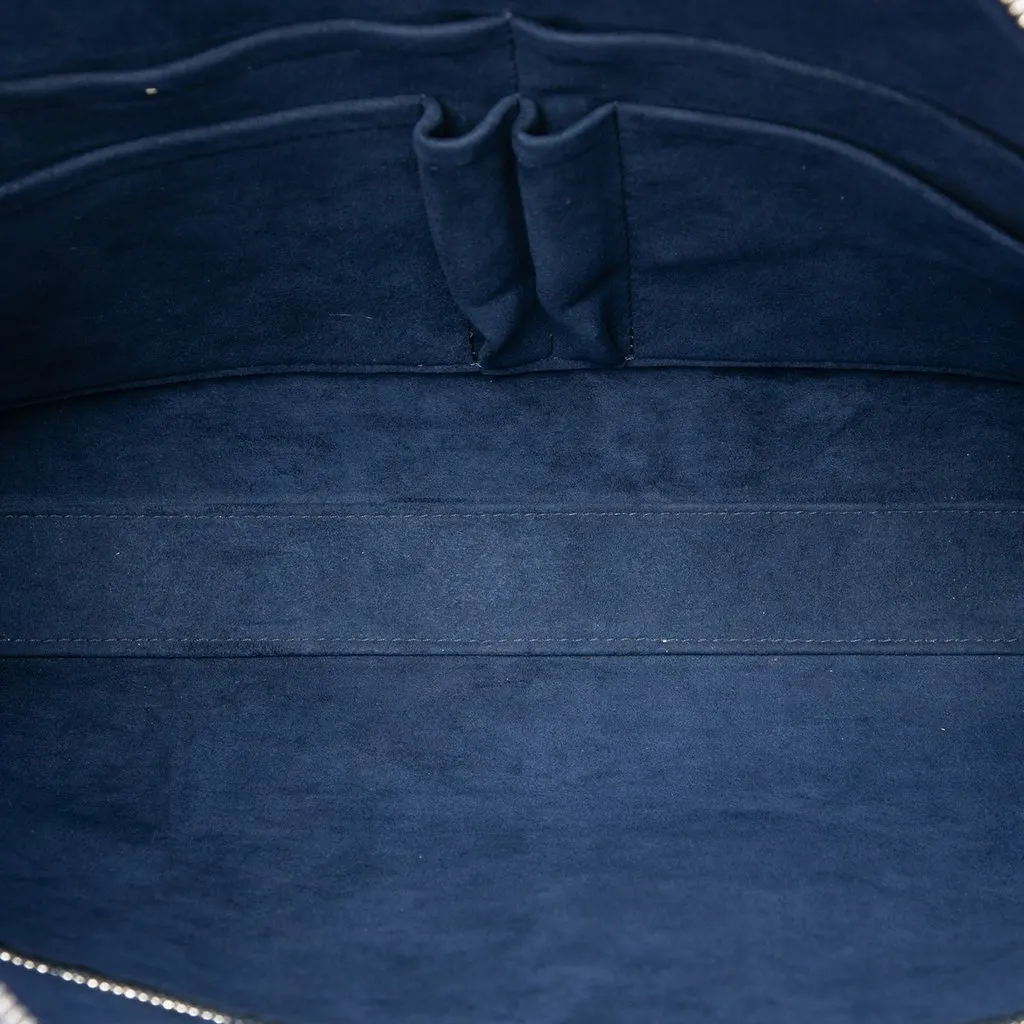 Louis Vuitton Taurillon Victor Briefcase Blue Leather Very good - Model View