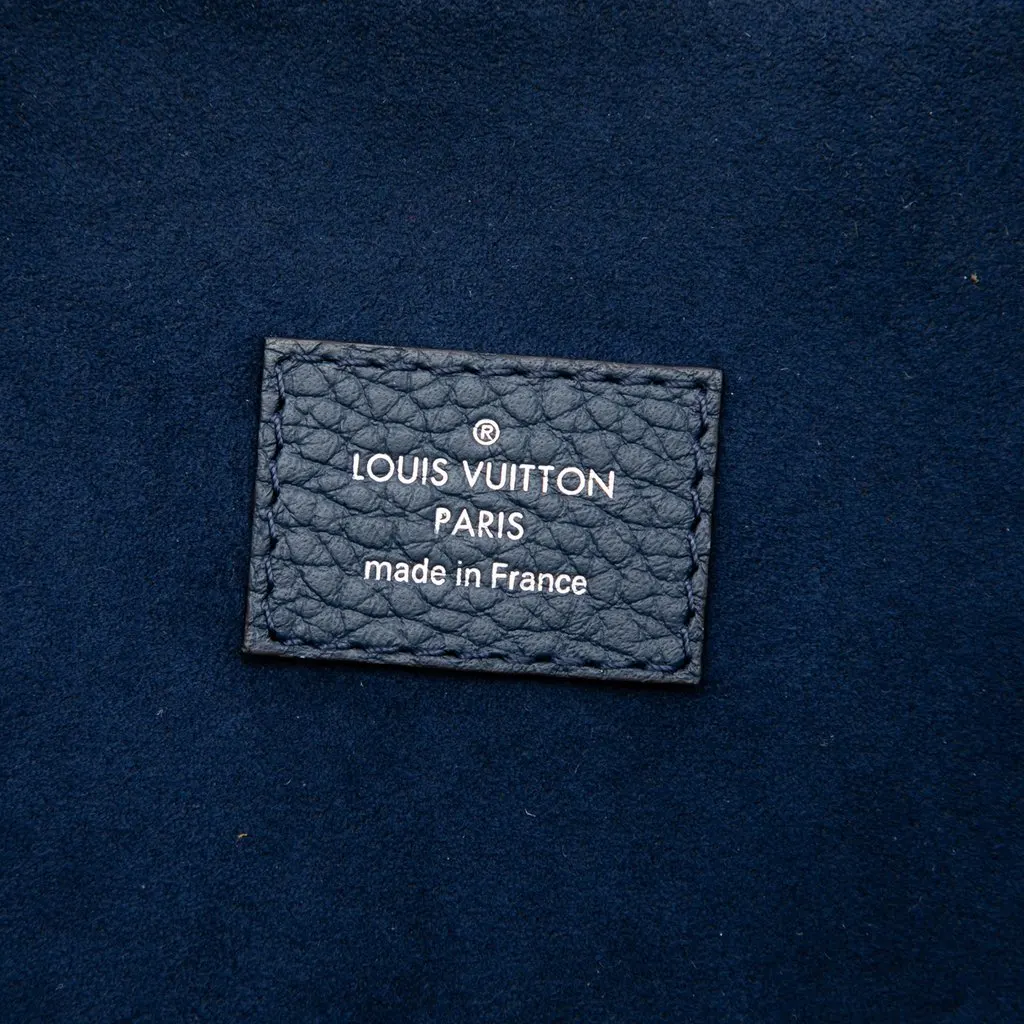 Louis Vuitton Taurillon Victor Briefcase Blue Leather Very good - Box View
