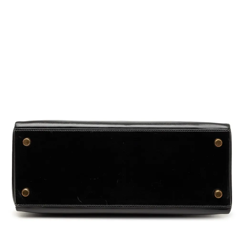Hermès Box Calf Kelly Retourne 28 Black Leather Good - Inside View
