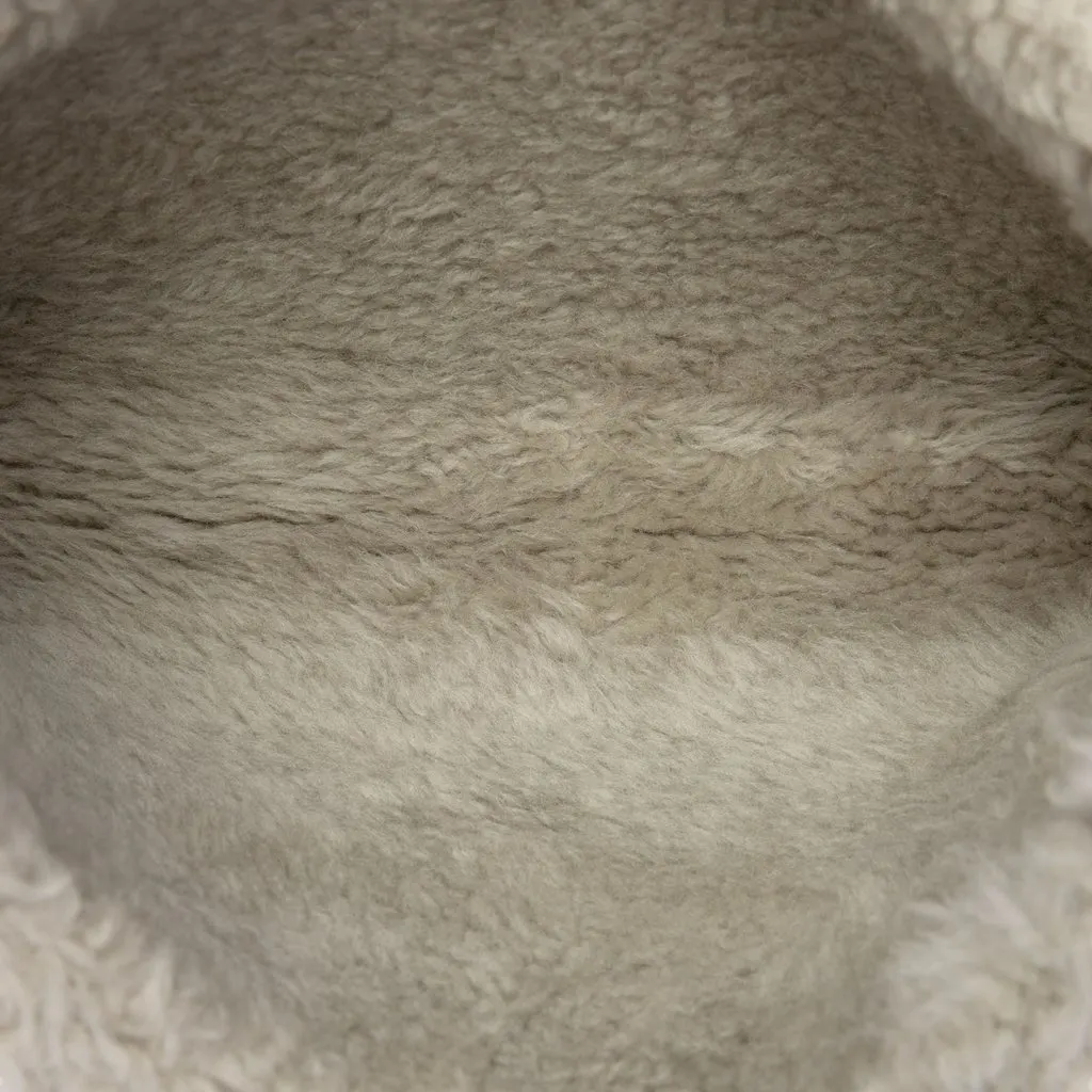 Saint Laurent Medium Shearling Monogram Kate Reversible Shoulder Bag Grey Shearling Very good - Model View