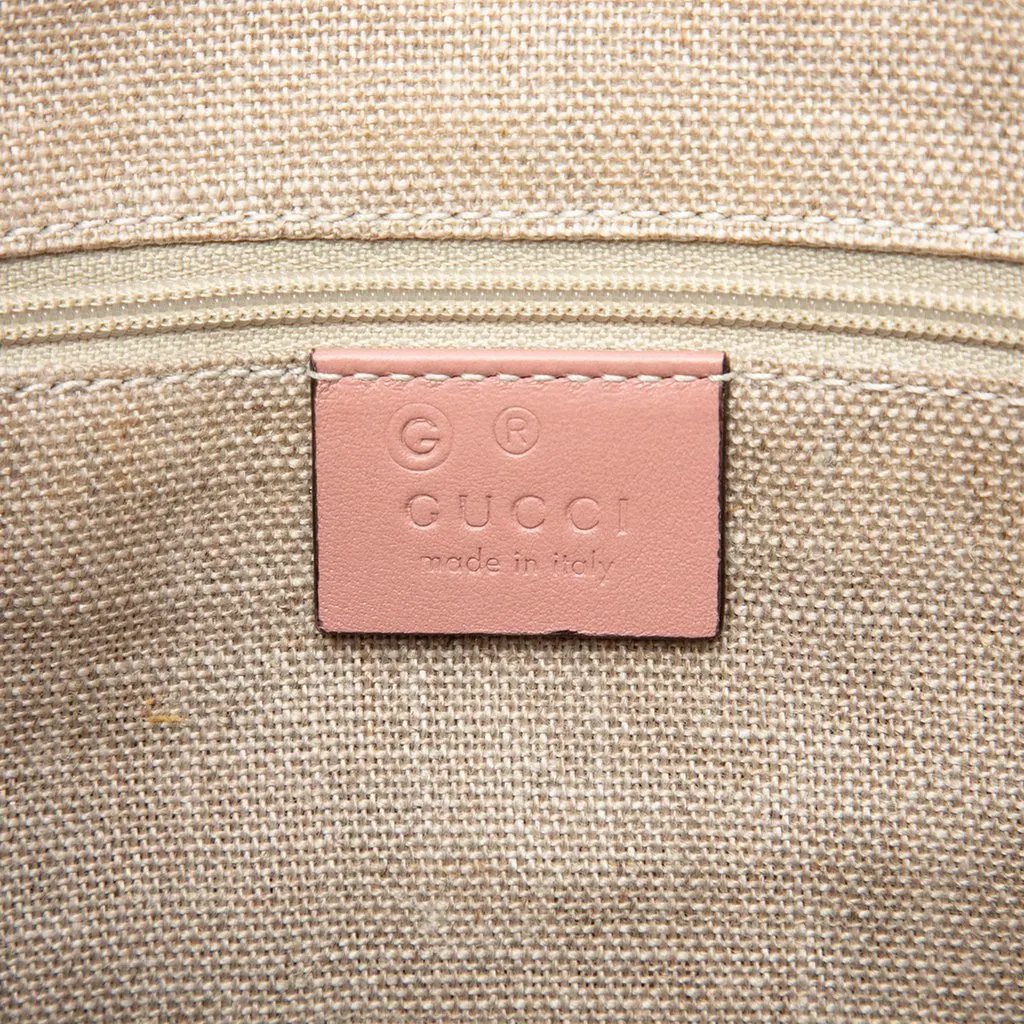 Gucci Large Microguccissima Bree Shoulder Bag Pink Leather Very good - Box View