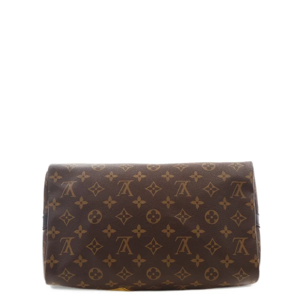 Louis Vuitton Monogram World Tour Speedy Bandouliere 30 Brown Canvas Very good - Inside View