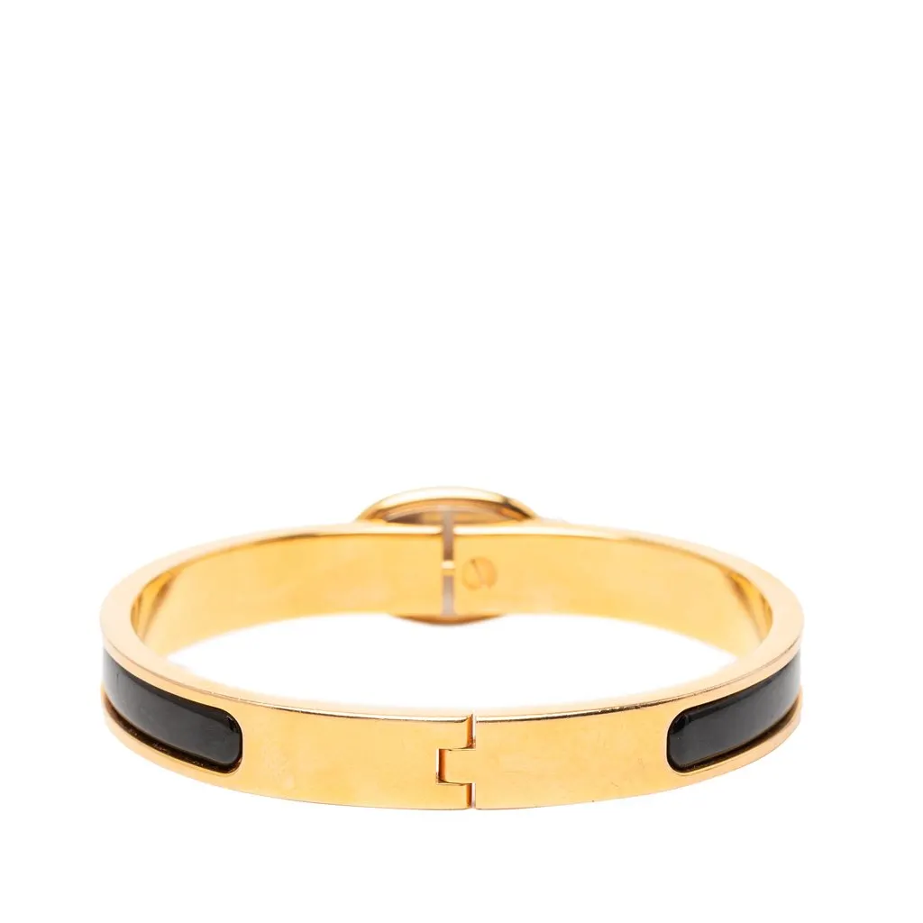 Hermès Mini Enamel Clic Chaine d Ancre Bracelet PM Black Very good - Inside View