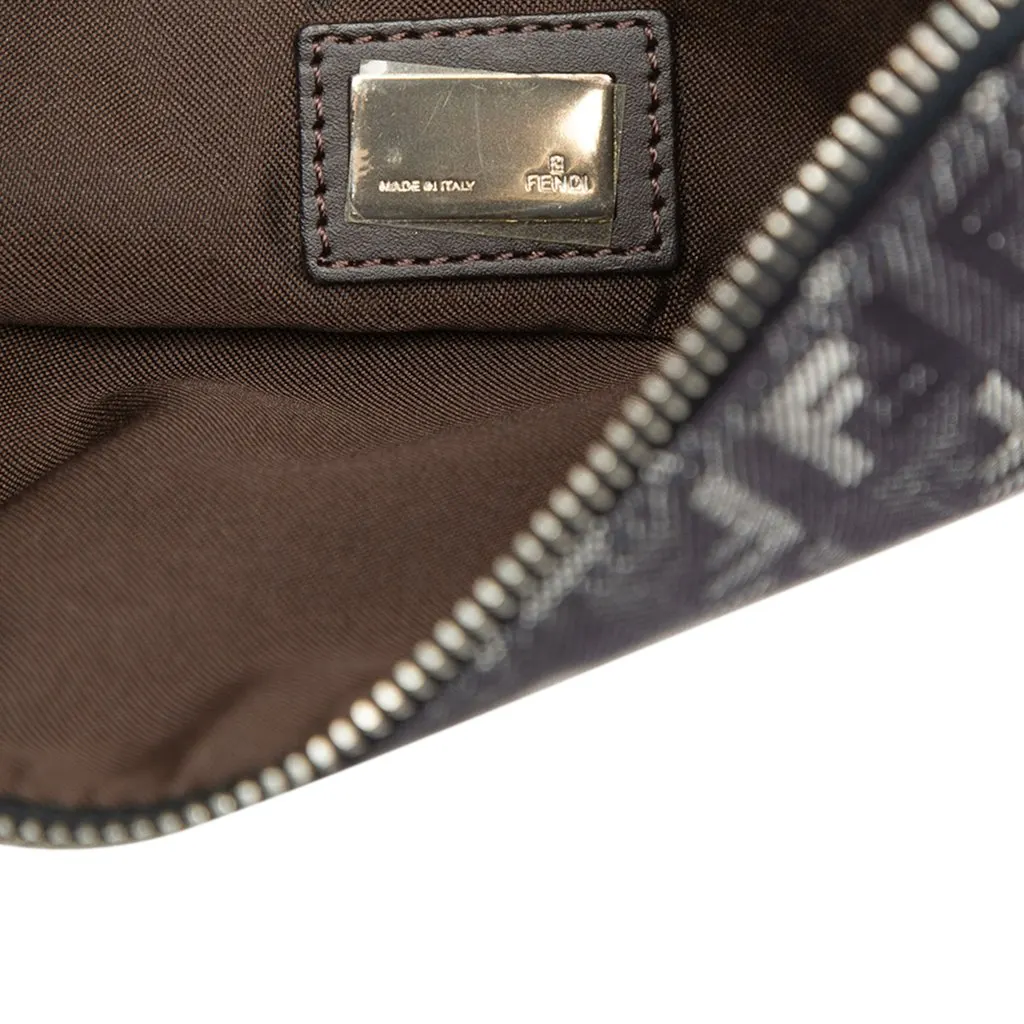Fendi Zucchino Denim Crossbody Blue Denim Good - Box View
