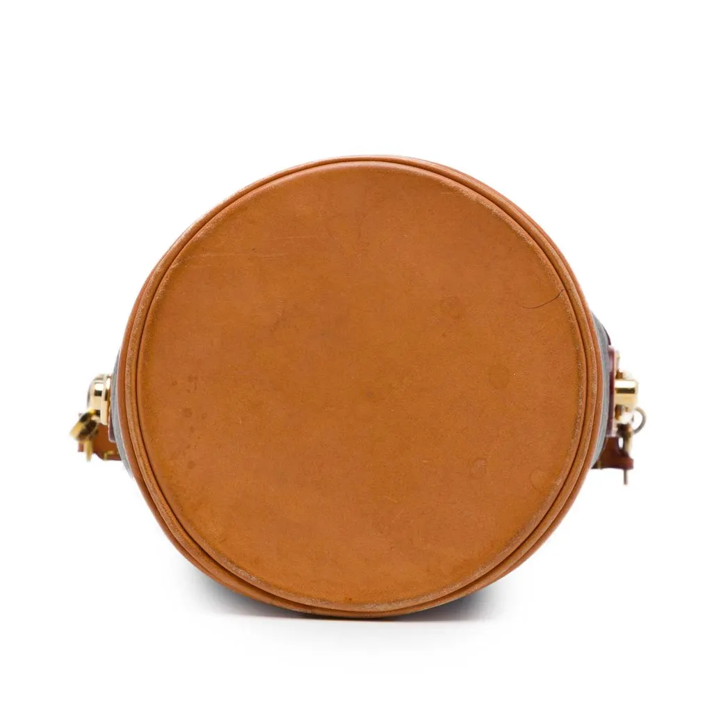 Louis Vuitton Monogram Duffle Bucket Bag Brown Good - Inside View