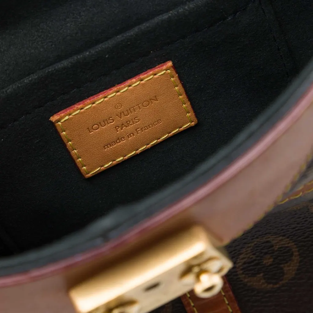 Louis Vuitton Monogram Duffle Bucket Bag Brown Good - Box View