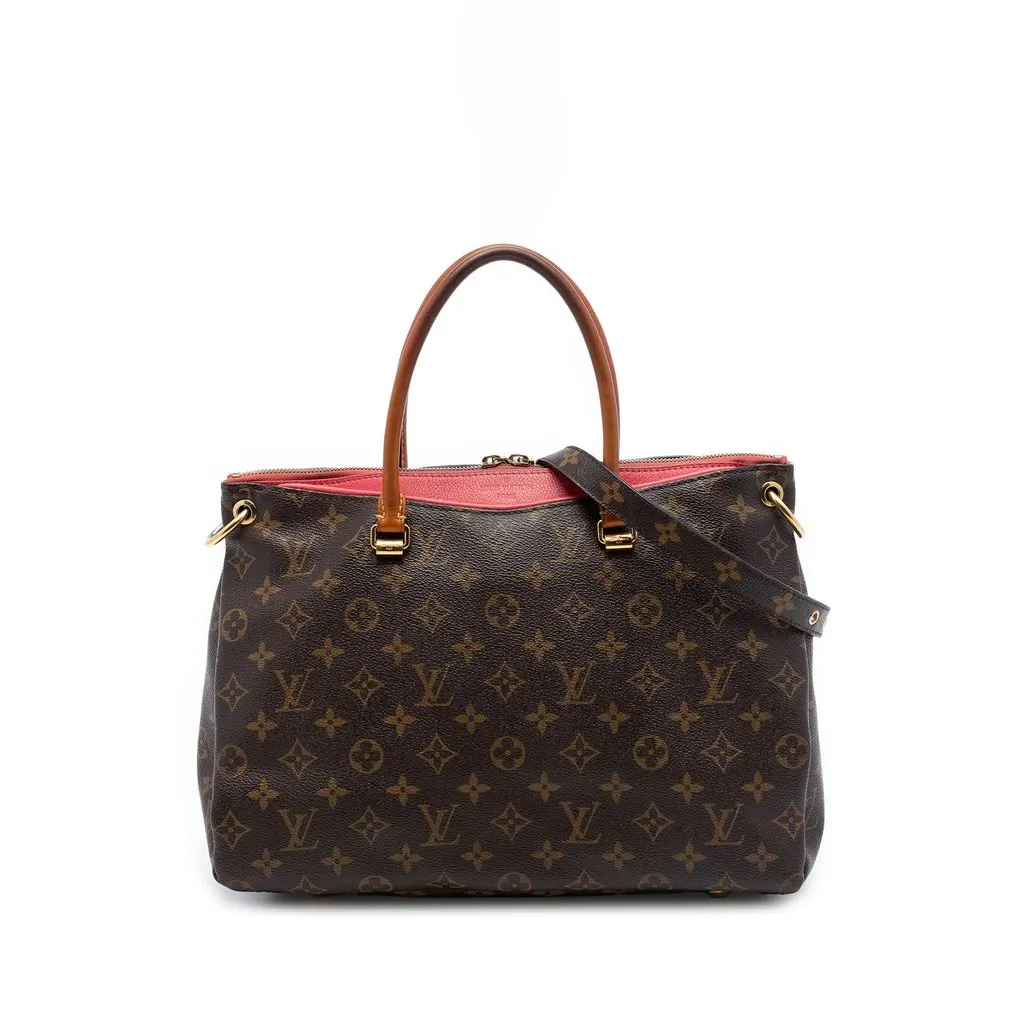 Louis Vuitton Monogram Pallas MM Brown Very good - Front View