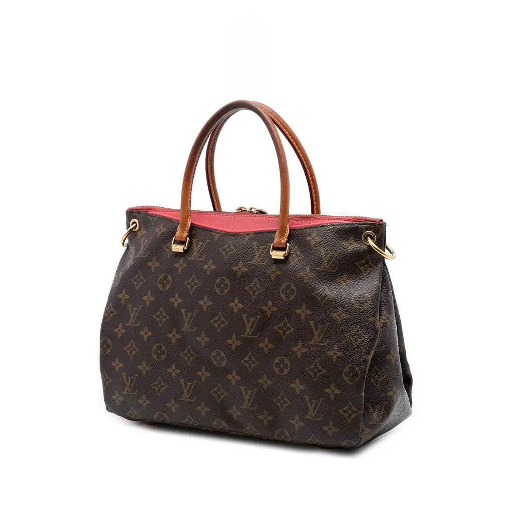 Louis Vuitton Monogram Pallas MM Brown Very good - Back View