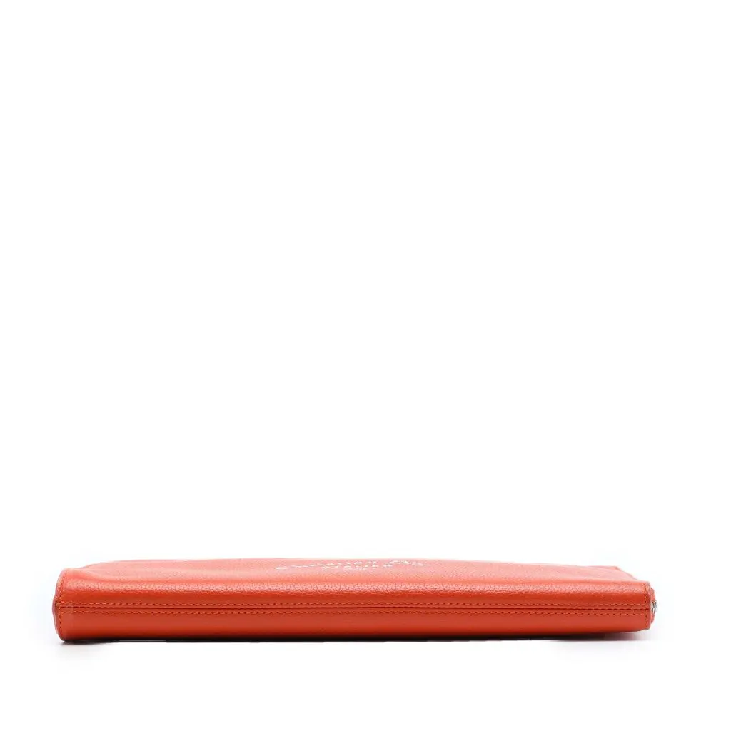 Dior Grained Calfskin Atelier Clutch Orange Leather Very good - Inside View
