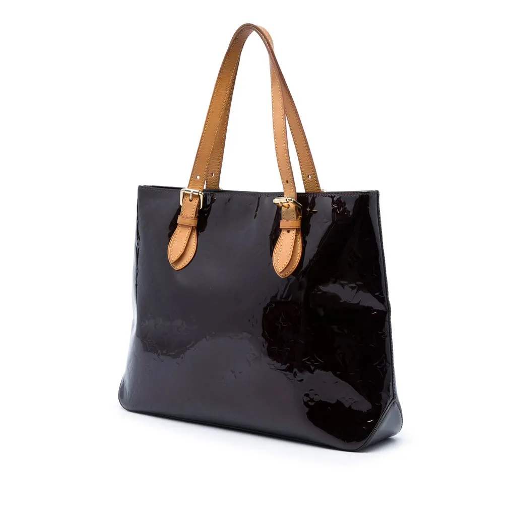 Louis Vuitton Monogram Vernis Brentwood Purple Leather Good - Back View