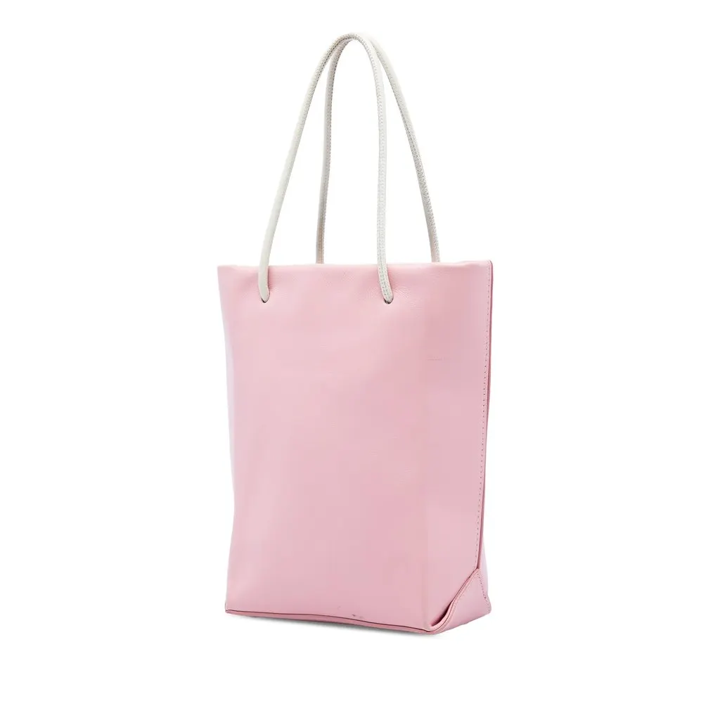 Chanel Small Calfskin Essential Shopping Tote Pink Leather Very good - Back View